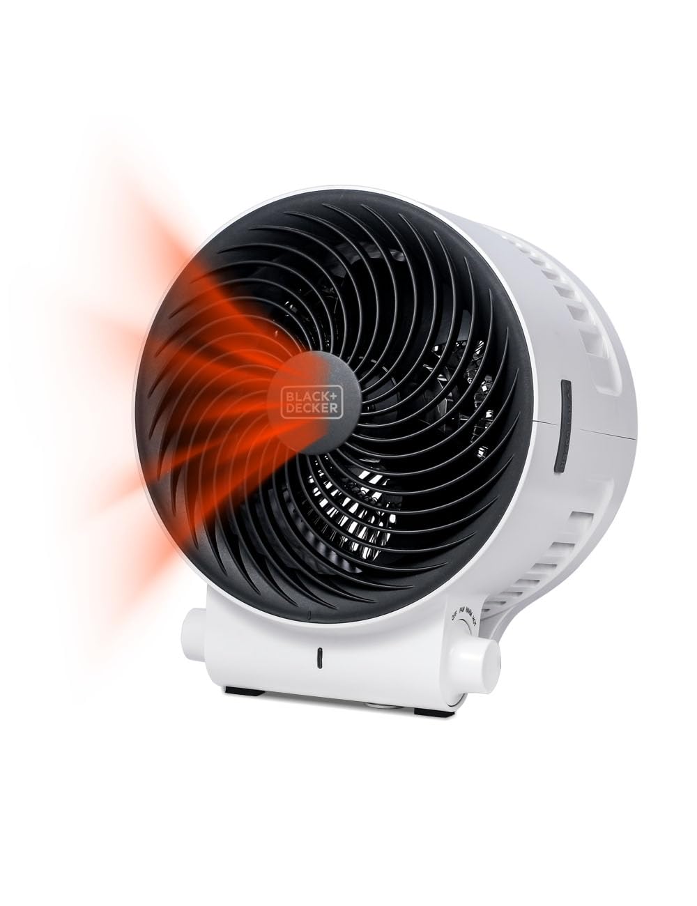 BLACK+DECKER Dual Function Desktop Heater & Fan, 3 Settings, 750W/1500W Space Heater & Cooling Fan for Home Office, Safety Overh