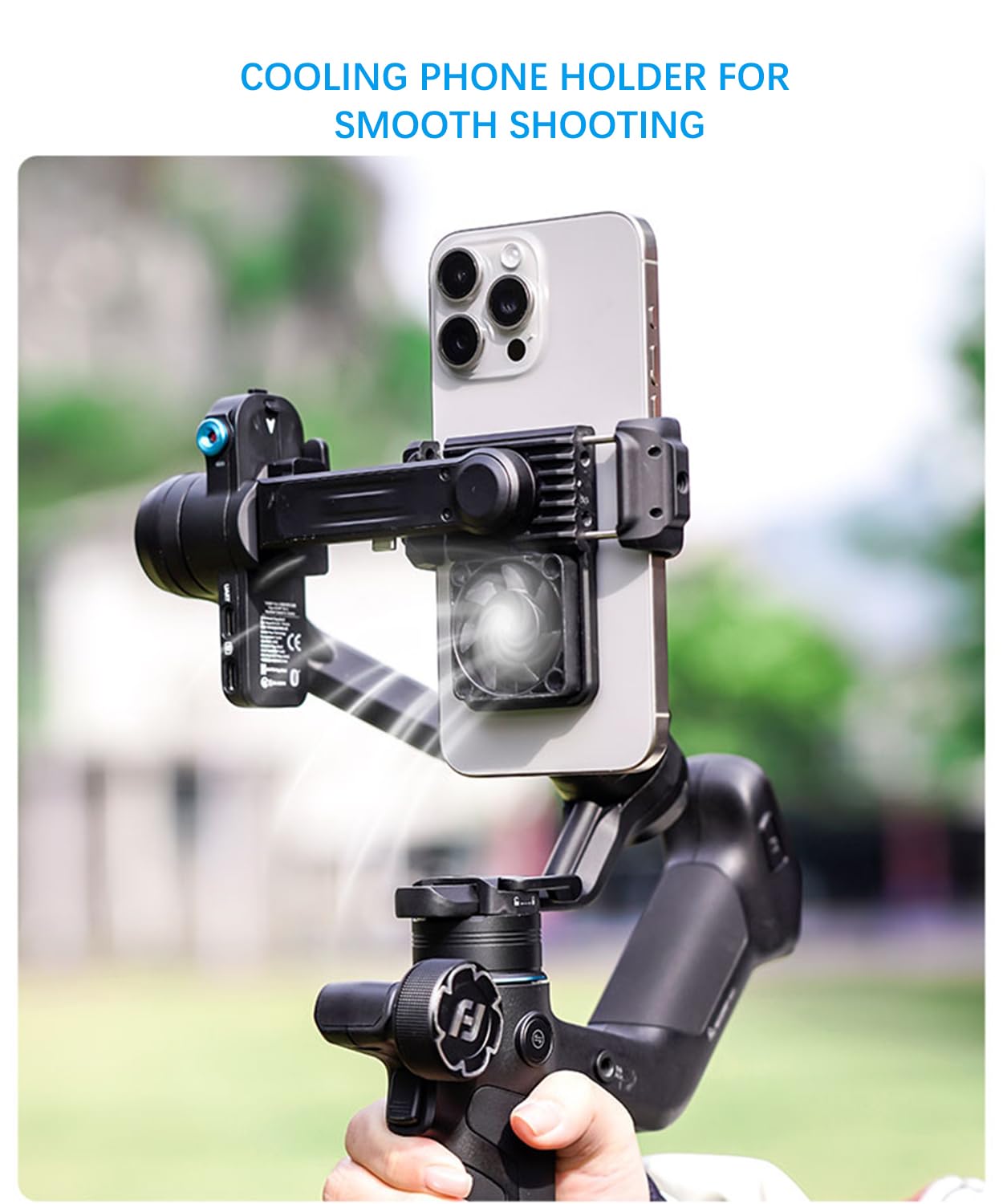 Feiyutech Scorp Mini 3 Gimbal Stabilizer For Iphone, 3-Axis Smartphone Gimbal Built-In Ai Tracking Module,Phone Gimbal With Cool