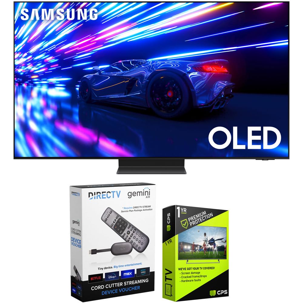 Samsung Qn55S95Dafxza S95D 55 Inch Hdr Oled Smart Tv (2024 Model) Bundle With Redeemable Directv Gemini Air Streaming Device And