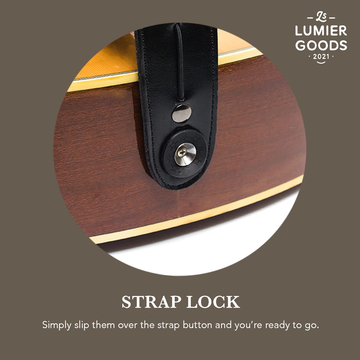 Guitar Strap For Bass, Electric & Acoustic Guitar, Strap Locks Included (Cobalt), (Lmr00 02)