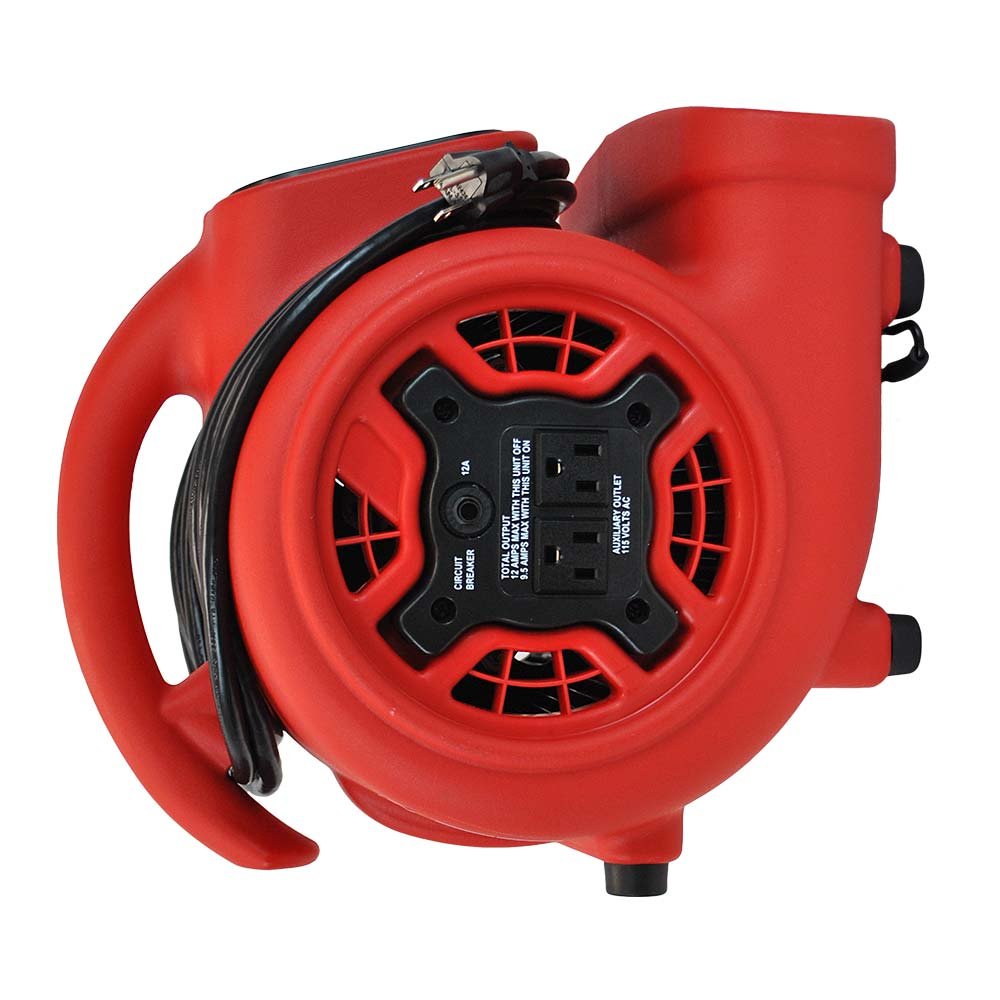 Xpower P 230At Mini Mighty 1/4 Hp 925 Cfm Centrifugal Air Mover, Carpet Dryer, Floor Fan, Blower, Stackable, Daisy Chain, For Wa
