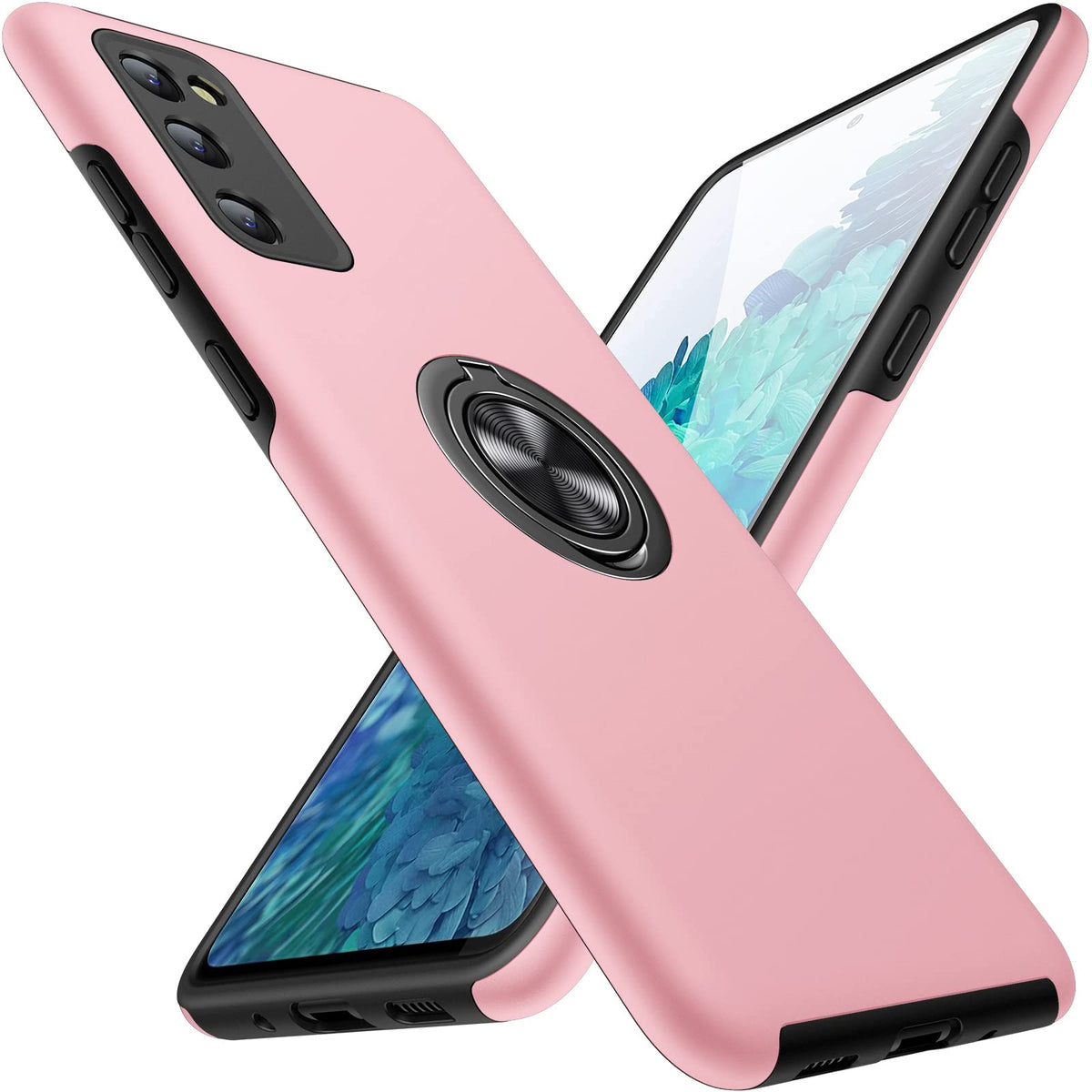 Jame For Samsung Galaxy S20 Fe Case, Samsung S20 Fe 5G Case With Rotating Kickstand, Heavy Duty Shockproof Slim Case For Galaxy
