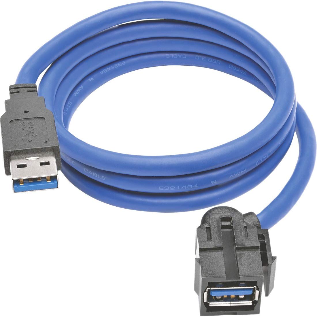Tripp Lite Usb 3.0 Superspeed Keystone Jack Type A Extension Cable (M/F), 3 Ft. (U324 003 Kj)