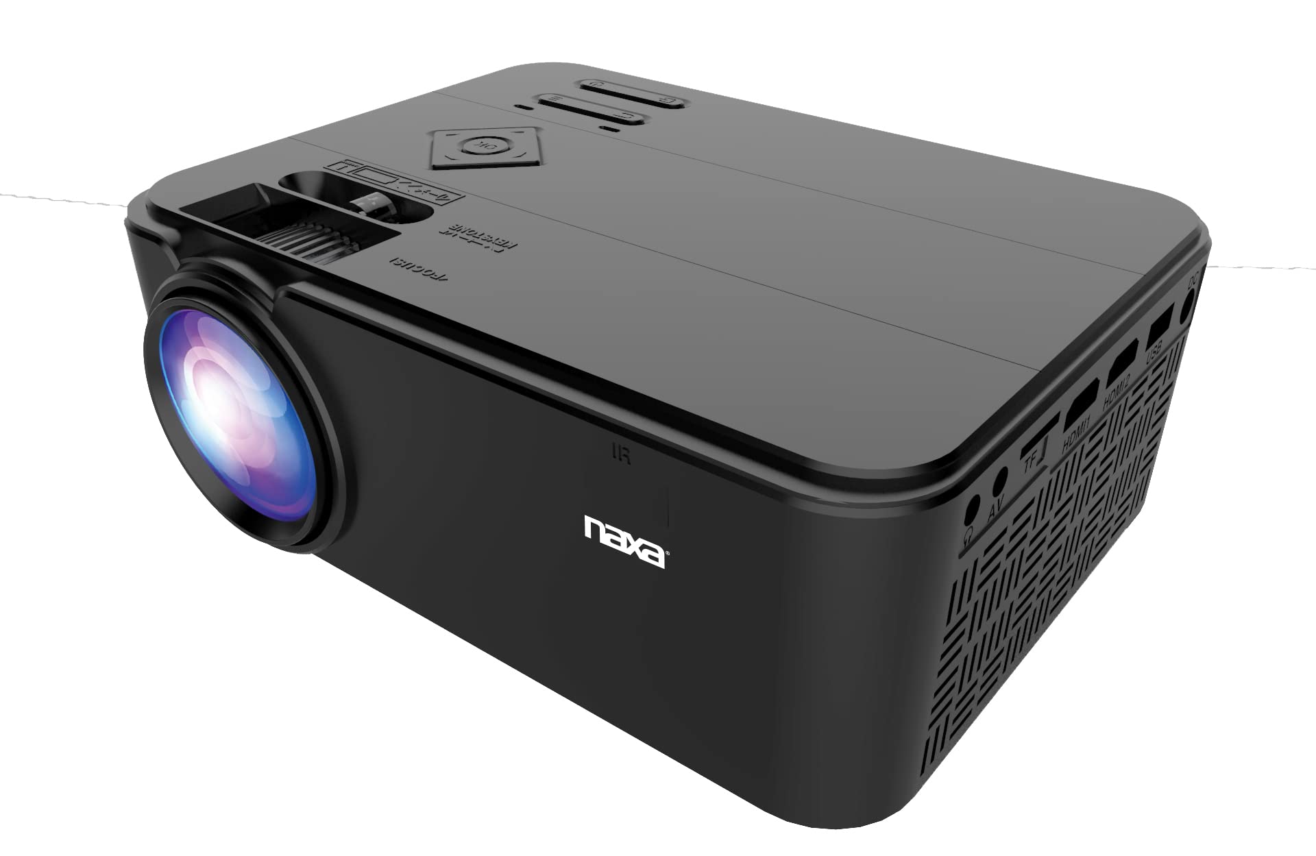 Naxa Electronics Home Theater Lcd Projector, 150 Inch, Black