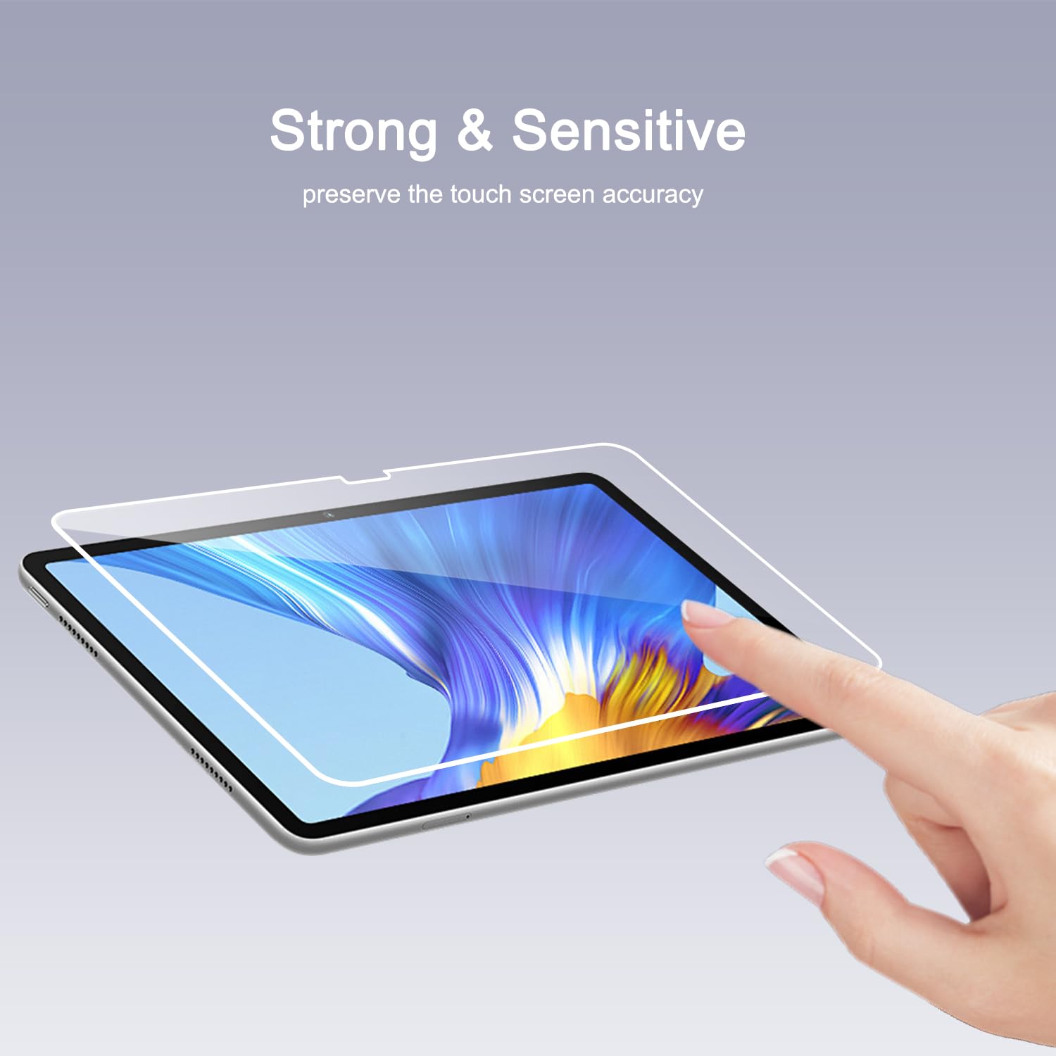 Ailun Screen Protector For Ipad Pro 11 Inch 2024 5Th Generation 2 Pack + 2 Pack Camera Lens Protector,Tempered Glass 0.33Mm,Face