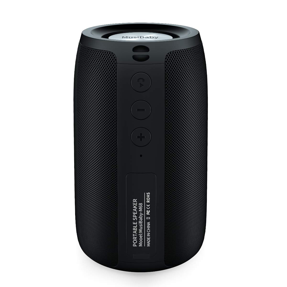 Bluetooth Speaker, Musibaby Wireless Portable Speaker   Waterproof, Outdoor, Bluetooth 5.0, Dual Pairing, Loud Stereo, Deep Bass, 24H Playtime   Gift Ideas For Home, Party, Travel (Blk)