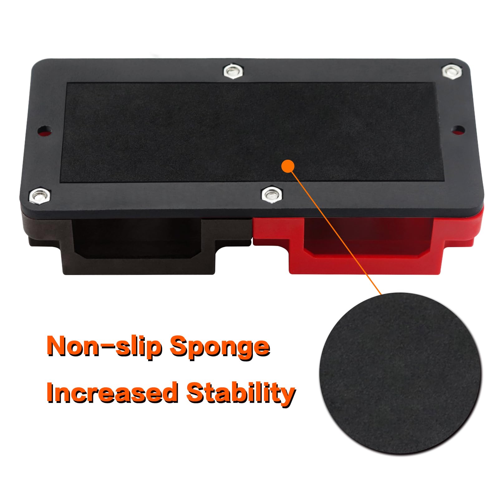 Amomd 600A 48V Bus Bar Box 4 Stud (3/8 Inch) M10 High Current Nickel Plated Copper Distribution Block Positive Negative Independ