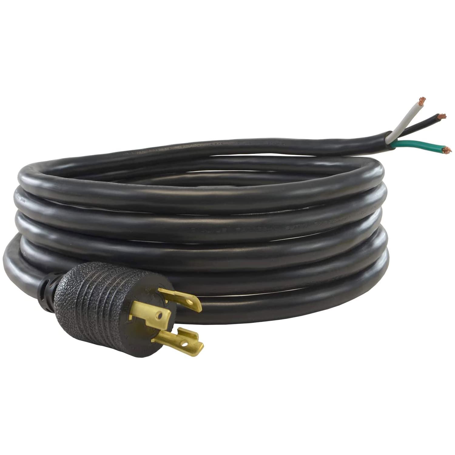 Conntek 29139 180 15 Feet Locking Power Cord For Model L6 30P To Model Sjtw 10/3, 30 Amp, 250 Volt