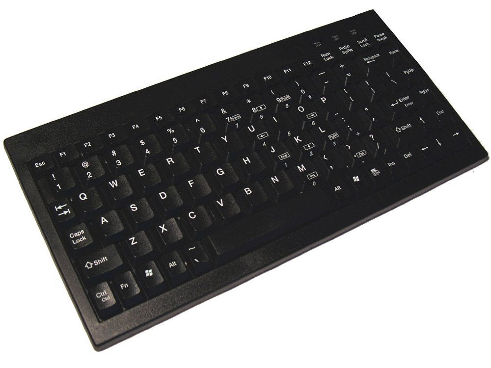 Adesso Ack 595Ub   Mini Usb Keyboard With Embedded Numeric Keypad,Black