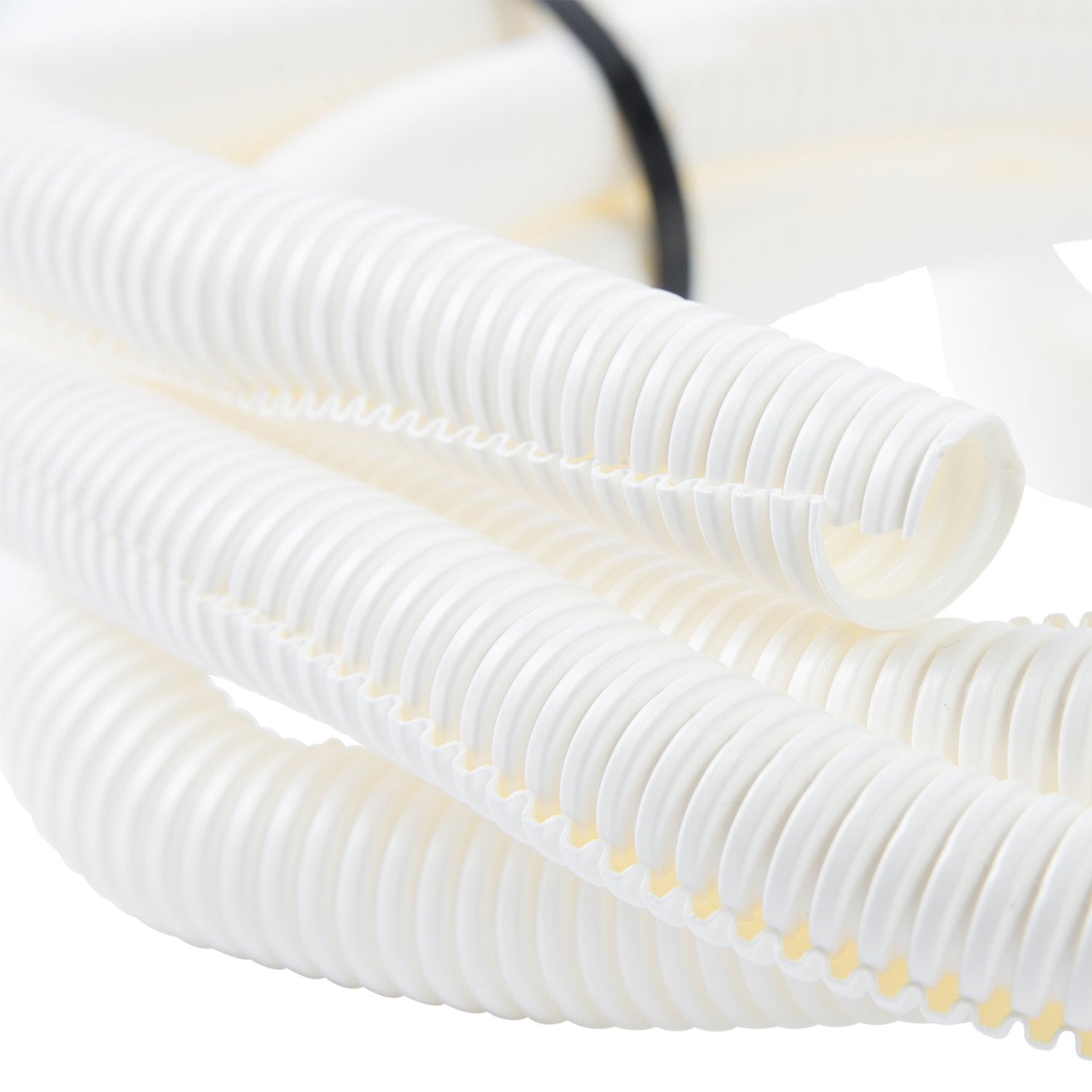 Gardner Bender Flx 1005W Split Flexible Tubing, 1'' X 5', Corrugated Wire Loom, Natural, 1'' X 5 Ft, White
