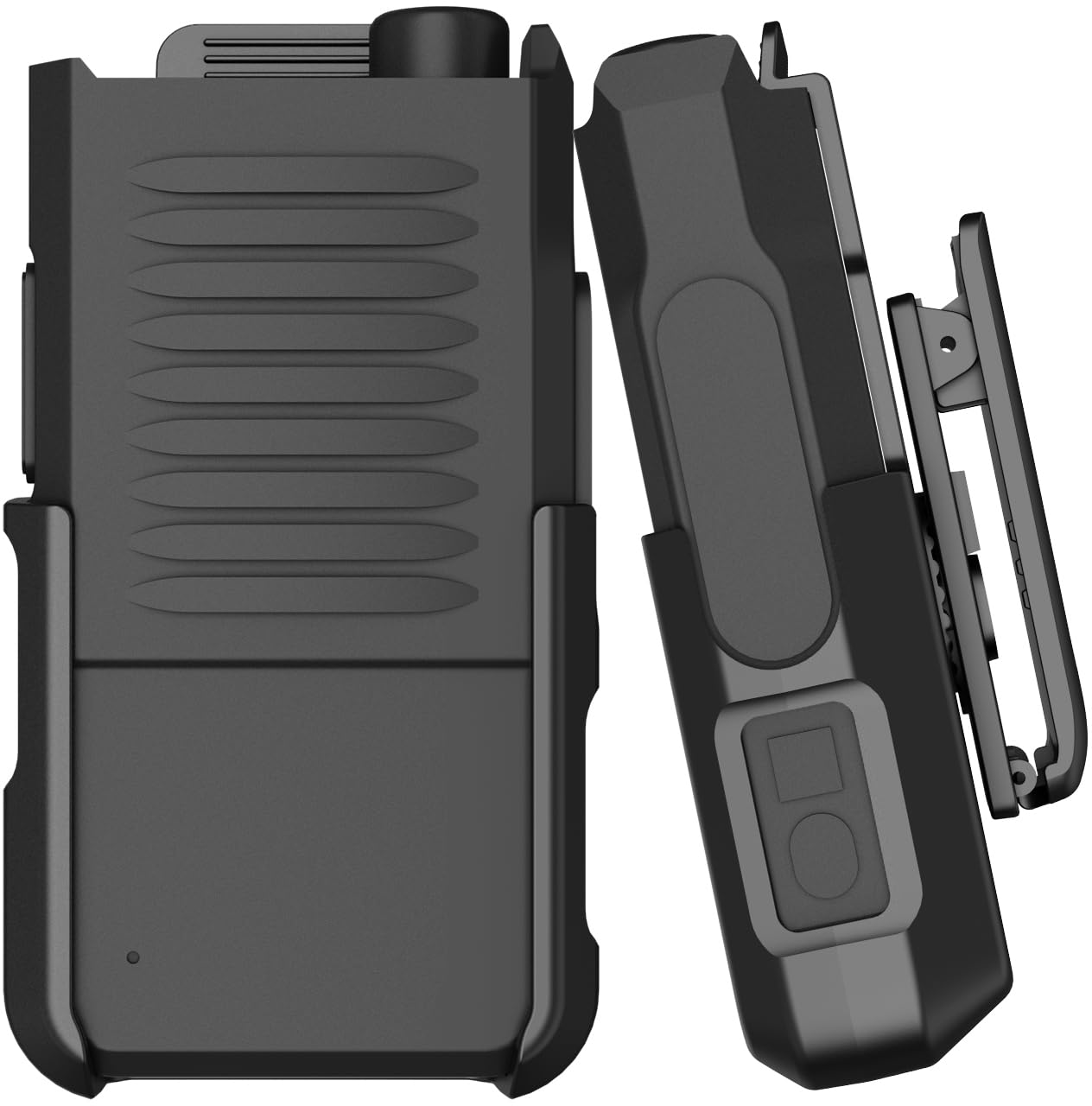 Holster For Siyata Sd7 Radio, Nakedcellphone [Rotating/Ratchet] Belt Clip Holder Case With Secure Latch - Black