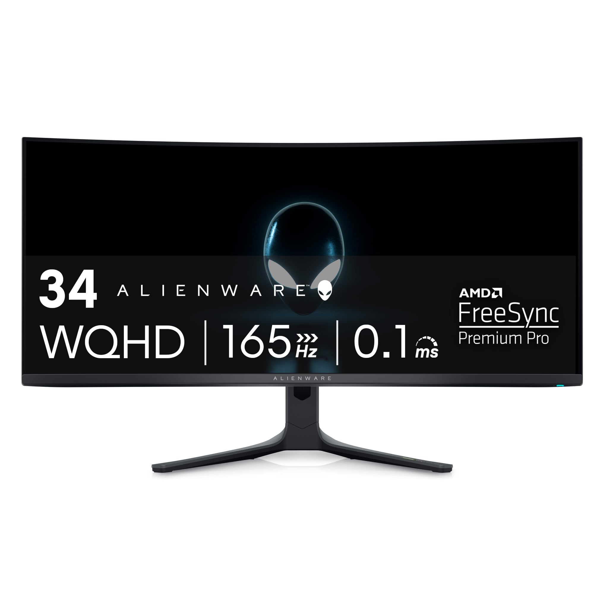 Alienware Aw3423Dwf Curved Qd Oled Gaming Monitor   34 Inch Quantum Dot Oled 0.1Ms 165Hz 21:9 Curved Display, 99.3% Dci P3 Color