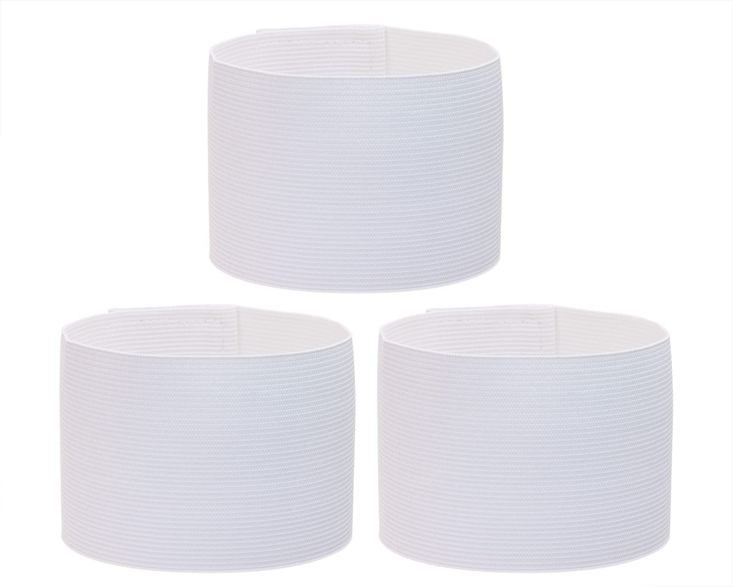 Onlykxy 3Pcs Captain Armbands 7X32.5Cm/2.75X12.79Inch Adjustable Leader Armband Team Sport Armband For Soccer Basketball Volleyb