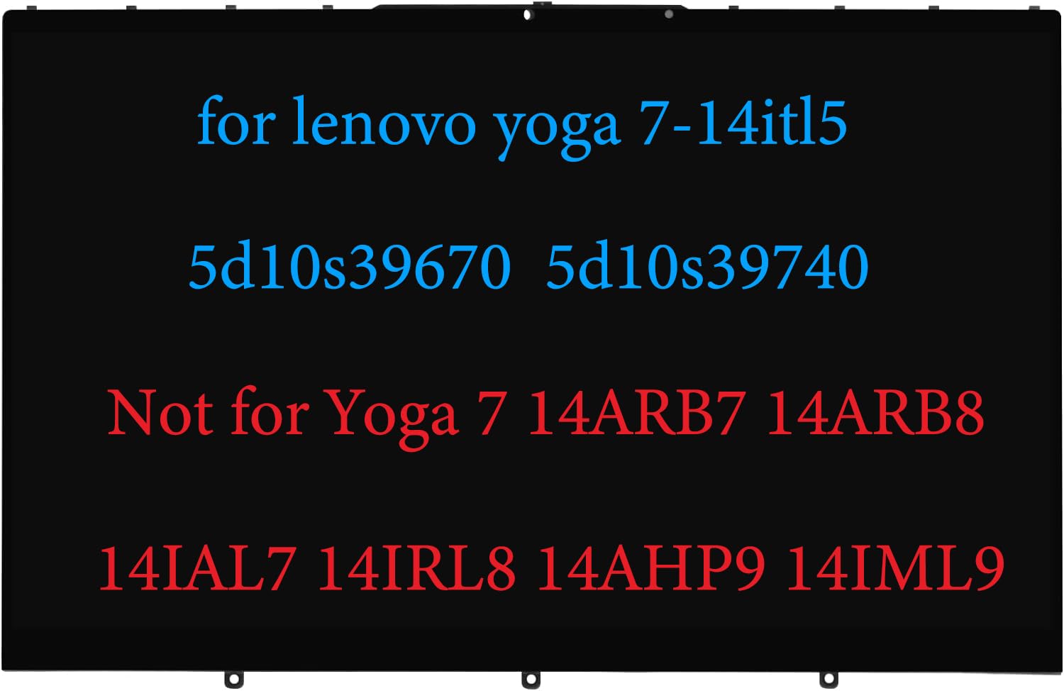 14'' Replacement For Lenovo Yoga 7 14 7 14Itl5 7 14Acn6 7I 14Itl5 Lcd 82N7 82Lw 82Bh 82Bh0006Us 5D10S39670 5D10S39740 5D10S39715