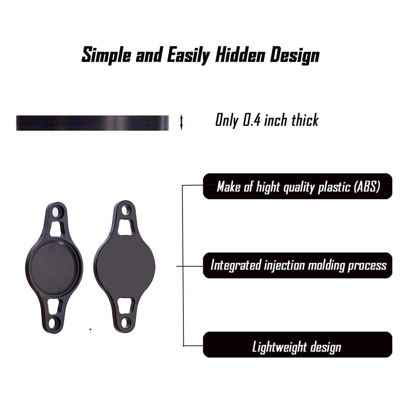 Airtag Bike Mount Hidden With Anti Theft Screws Airtag Bike Holder Case Waterproof Bicycle Gps Tracking Accessories(Black A)