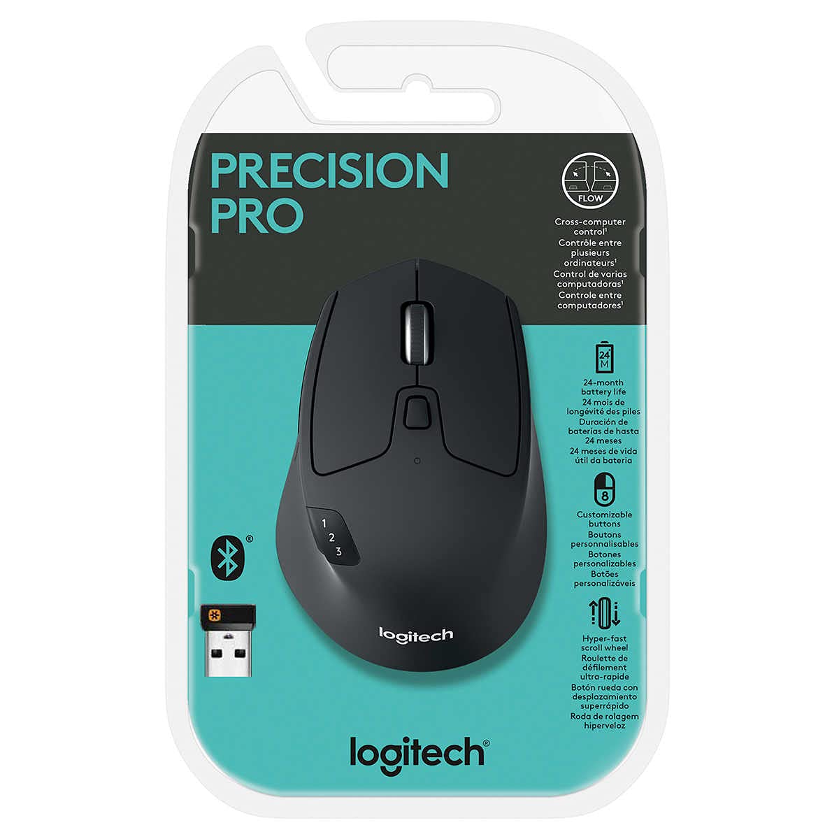 Logitech 910005592 M720 Triathalon Multi Device Wireless Mouse   Black