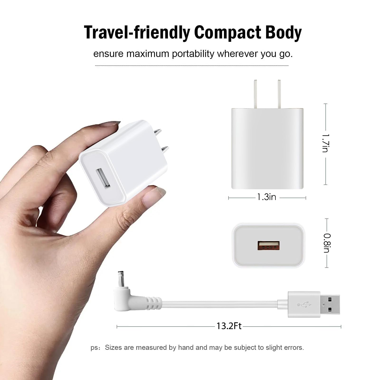 Ycwzzh Indoor/Outdoor Camera Power Adapter Plug Charger For Ring Stick Up Cam/Plug In 3Rd Gen/2Nd Gen & Ring Pan Tilt Stick Up C