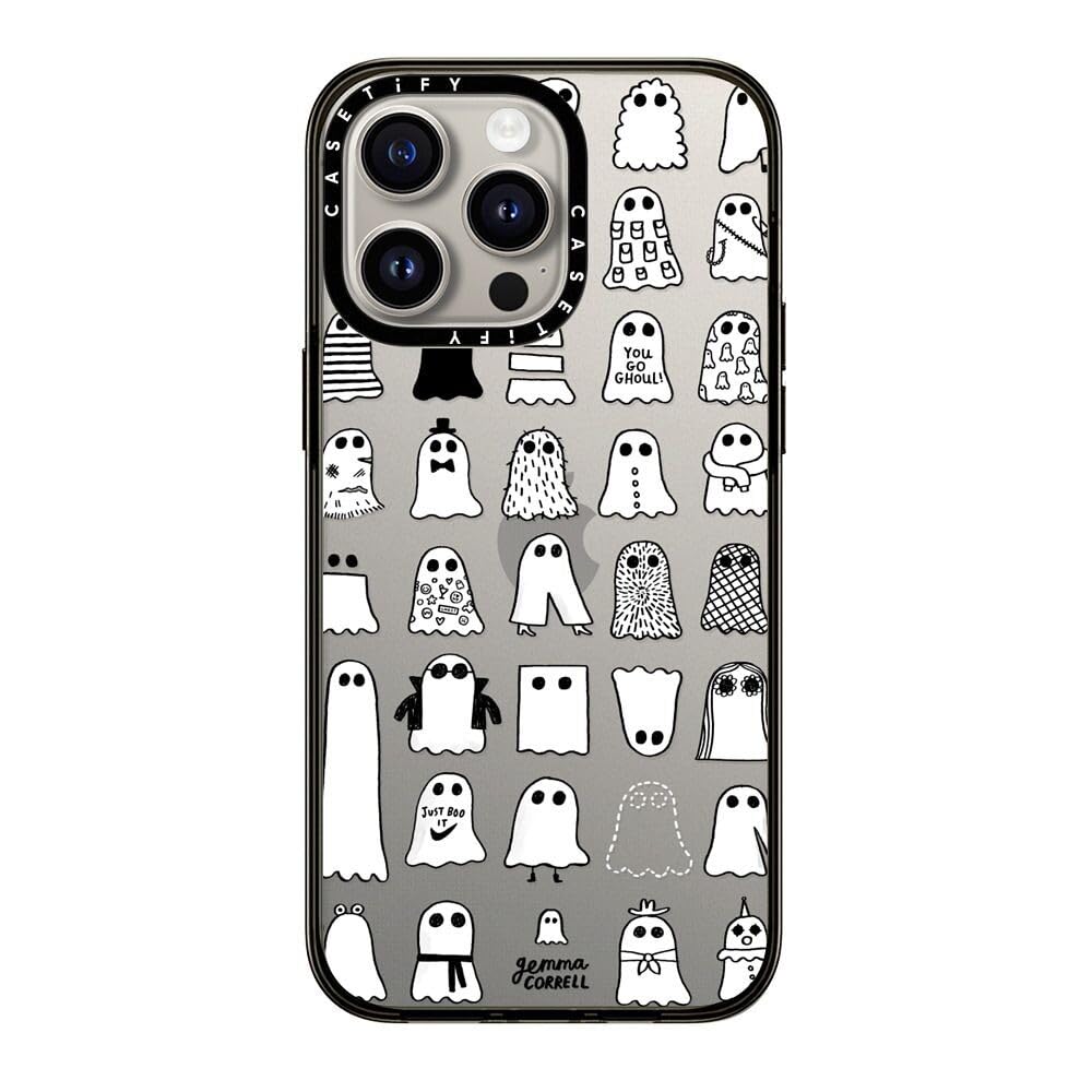 Casetify Compact Iphone 15 Pro Max Case [2X Military Grade Drop Tested / 4Ft Drop Protection]   Cute Prints   Ghost Fashions   C