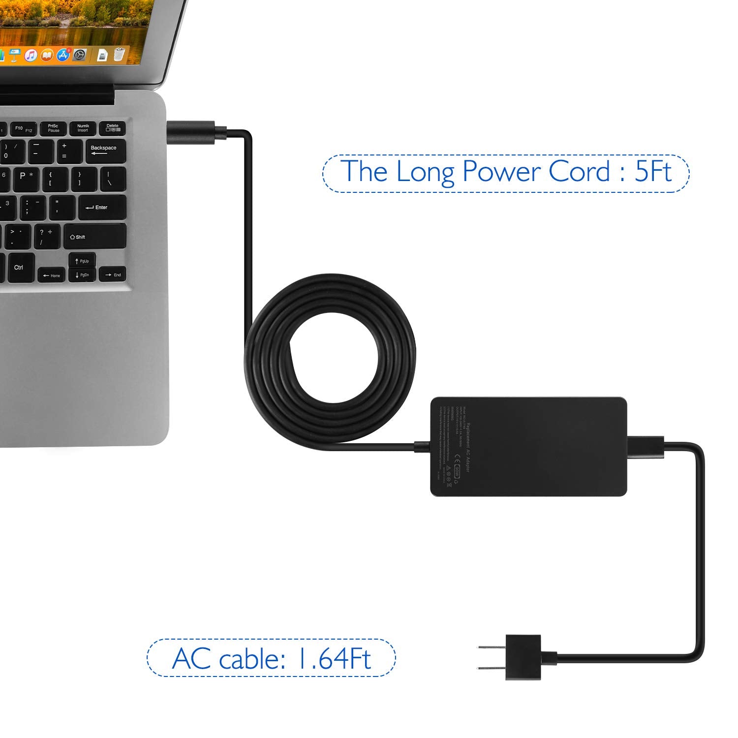Surface Dock Charger,15V 6A 90W Ac Adapter Power Supply Battery Charger For Microsoft Docking Station Surface Pro 4 Surface Book 1661 1749 Tg Tech