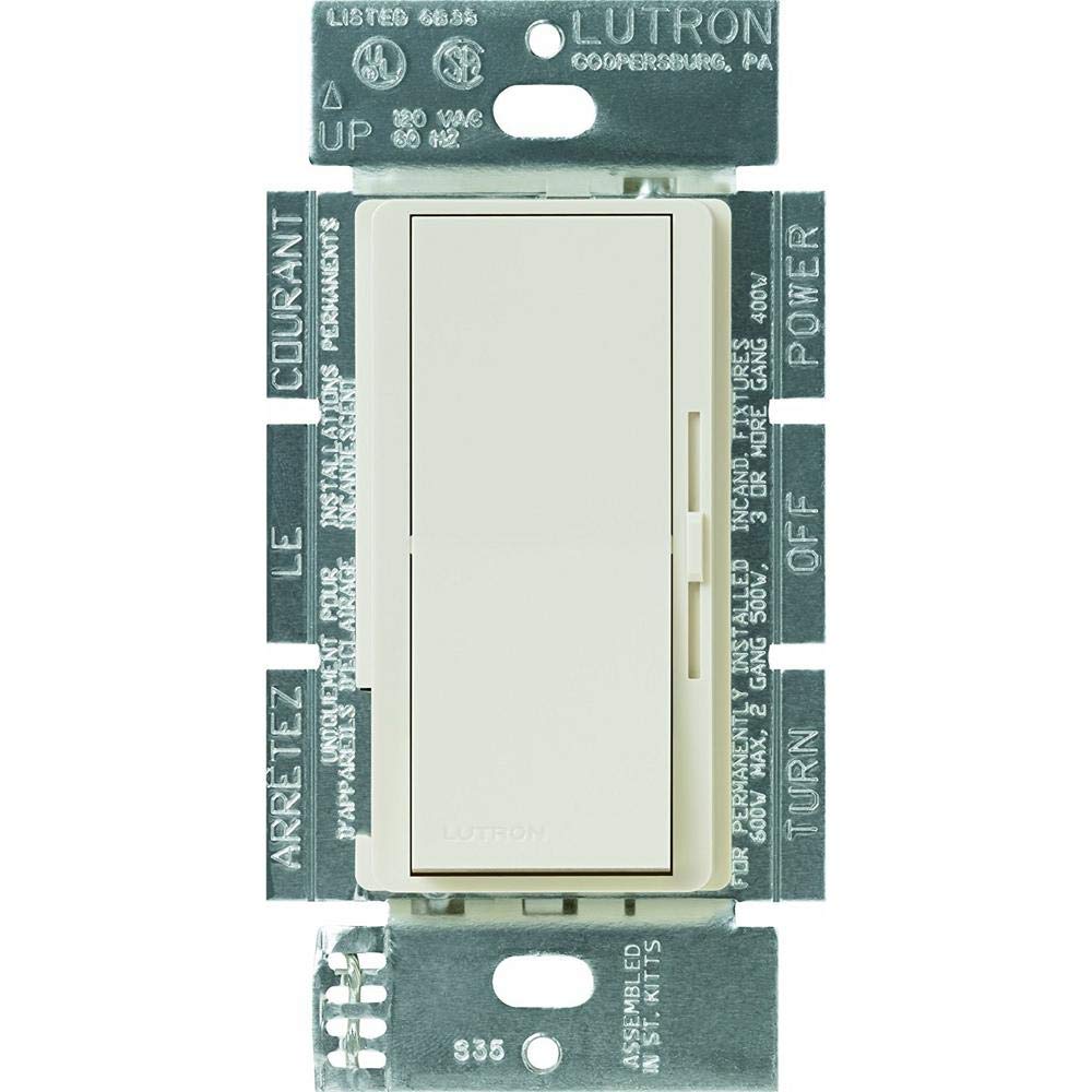 Lutron Diva 3 Speed Fan Control, Single Pole/3 Way, Dvfsq F La, Light Almond