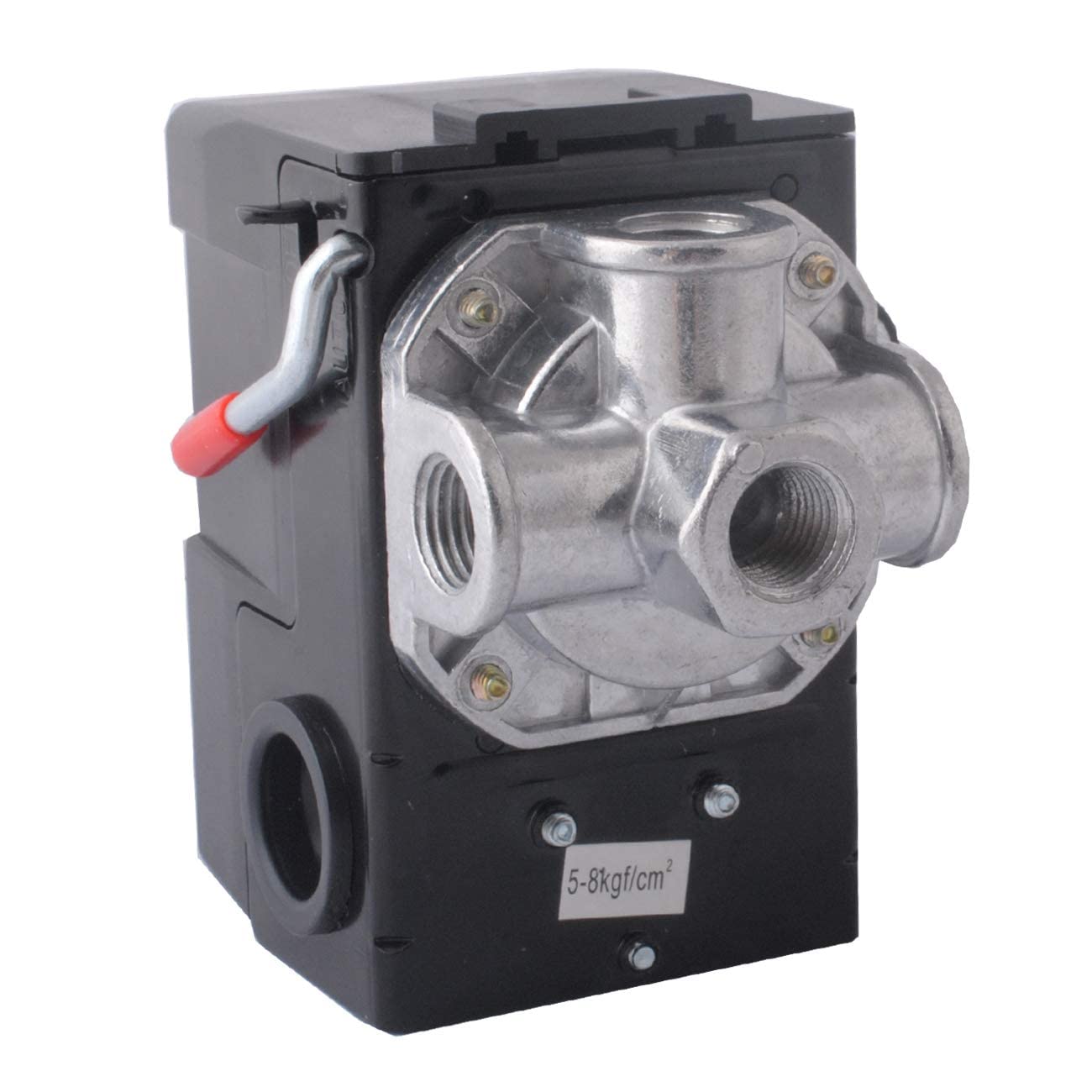 Lf104H Pressure Switch, 4 Port Air Compressor Pressure Switch Replacement Control Npt1/4 95125 Psi 20A