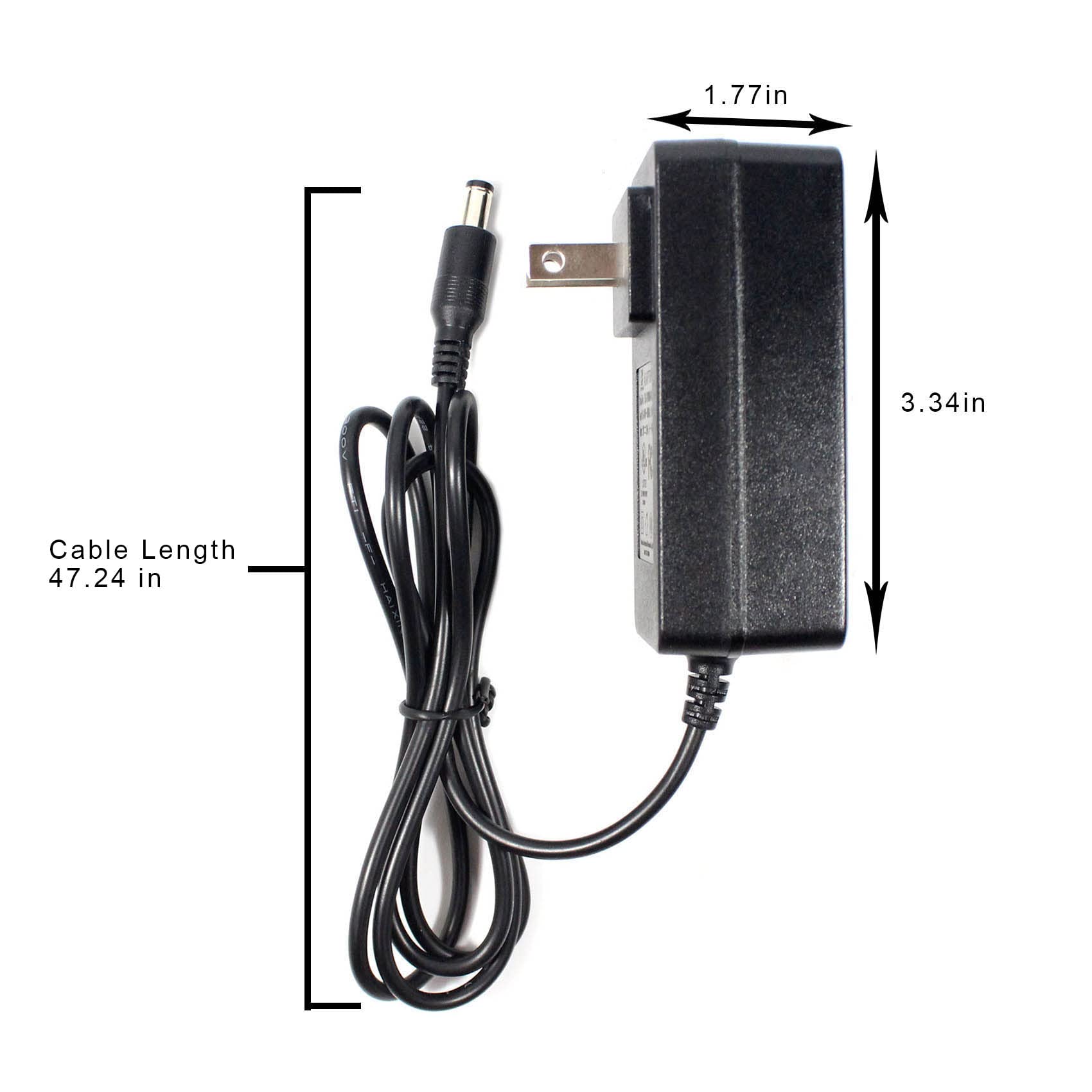 Vsdisplay Power Adapter, Ac 100 240V Input To 12V Dc 2A Output, Power Supply, Us Plug, With Plug 5.5X2.1 Mm / 3.5X1.35 Mm Fit Sc24W 1202000U Jhd Ap024U 120200Ba A, Fit For Vsdisplay Controller Board