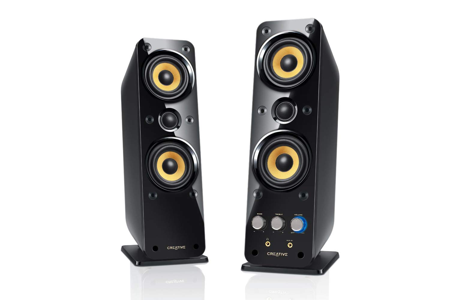 Creative Gigaworks T40 Series Ii 2.0 Multimedia Speaker System With Basxport Technology, Black