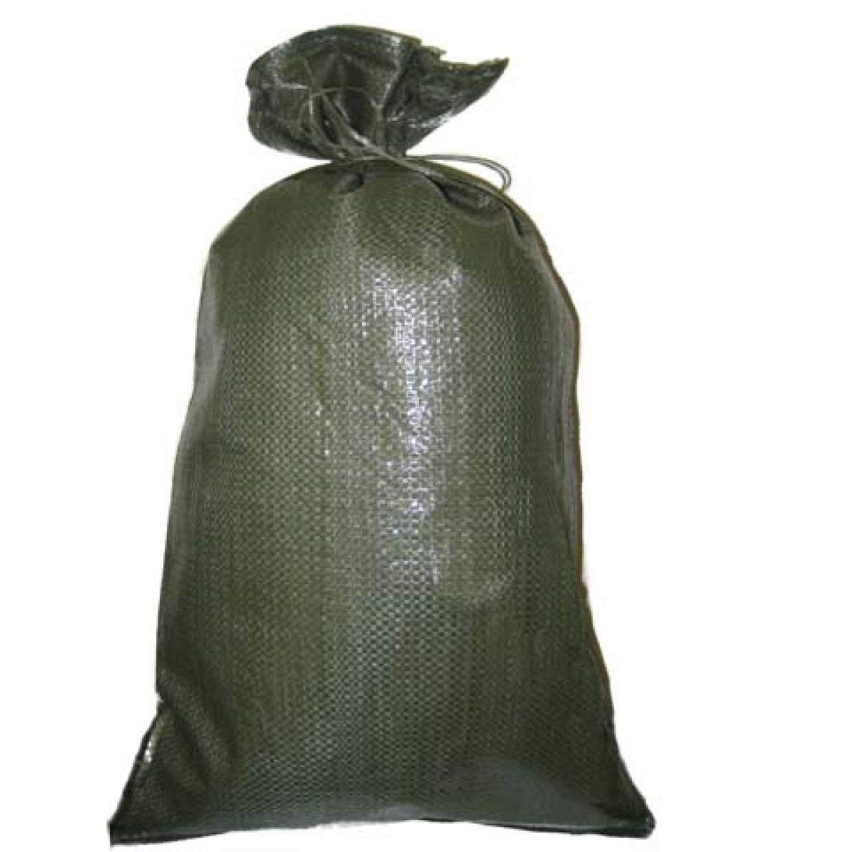 Green Sandbag Sandbags Will Hold 50 Pounds Of Sand Polypropylene Olive Drab (50)