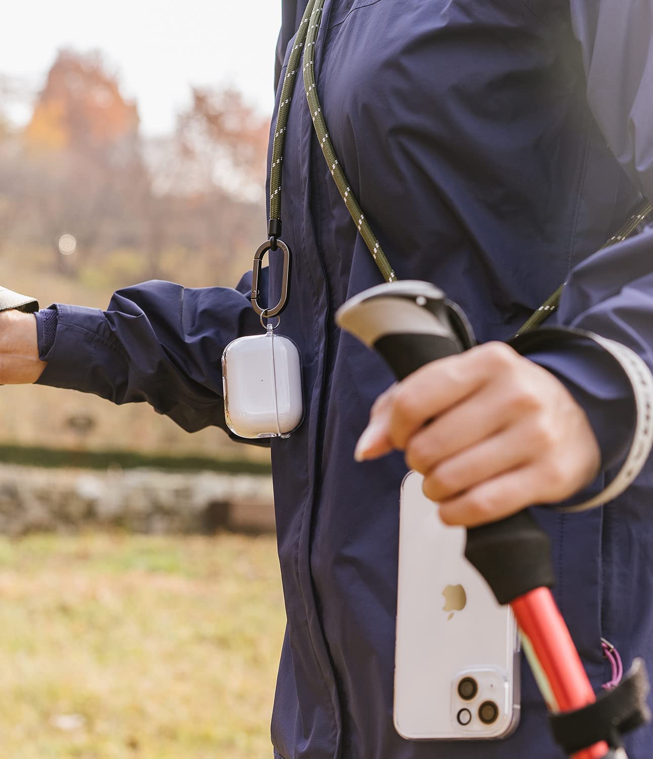 Ringke Holder Link Clear Adjustable Crossbody Strap With Cell Phone Tether Tab, Universal Multifunctional Lanyard Patch For Most