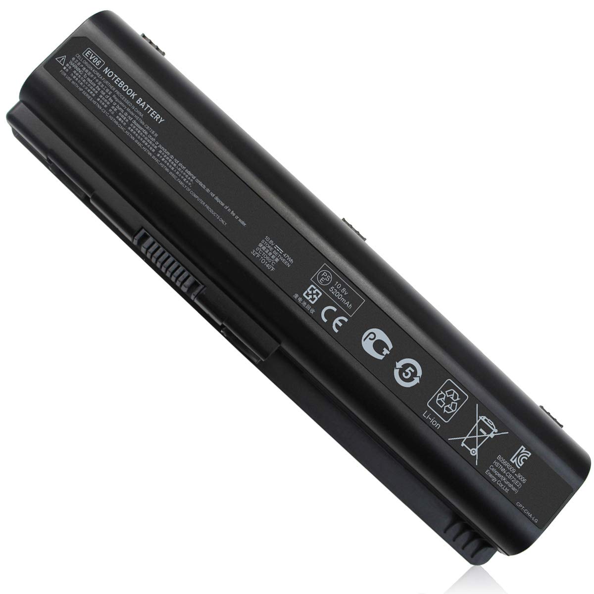 Gomarty Ev06 Battery For Hp Pavilion Dv4 1000 Dv4 2000 Dv5 1000 Dv6 1000 Dv6 2000 Dv5 1253Dx Dv6 1355Dx Dv6 2173Cl 484170 001 Ks