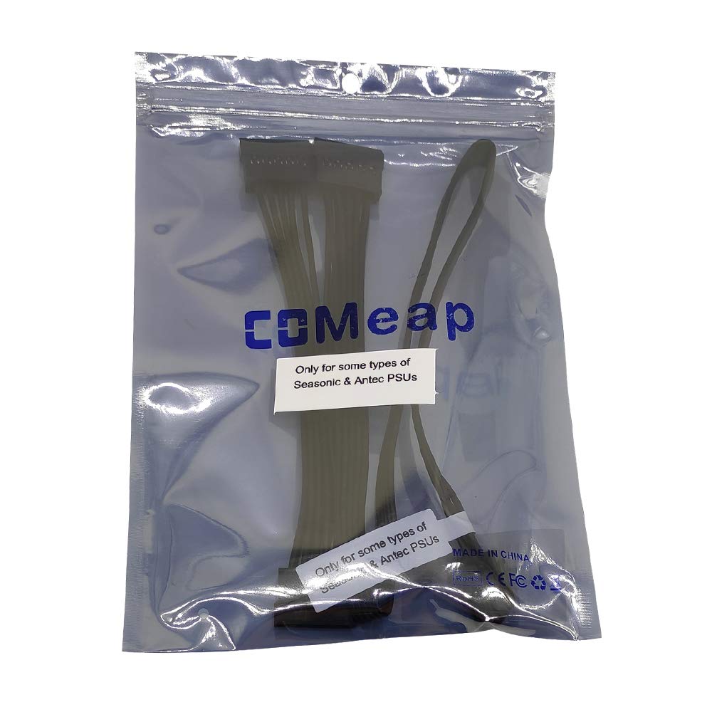 Comeap Sata Power Cable For Seasonic Antec Psus, 6 Pin To 3X 15 Pin Sata Hard Drive Power Adapter Splitter For Btc Mining Riser