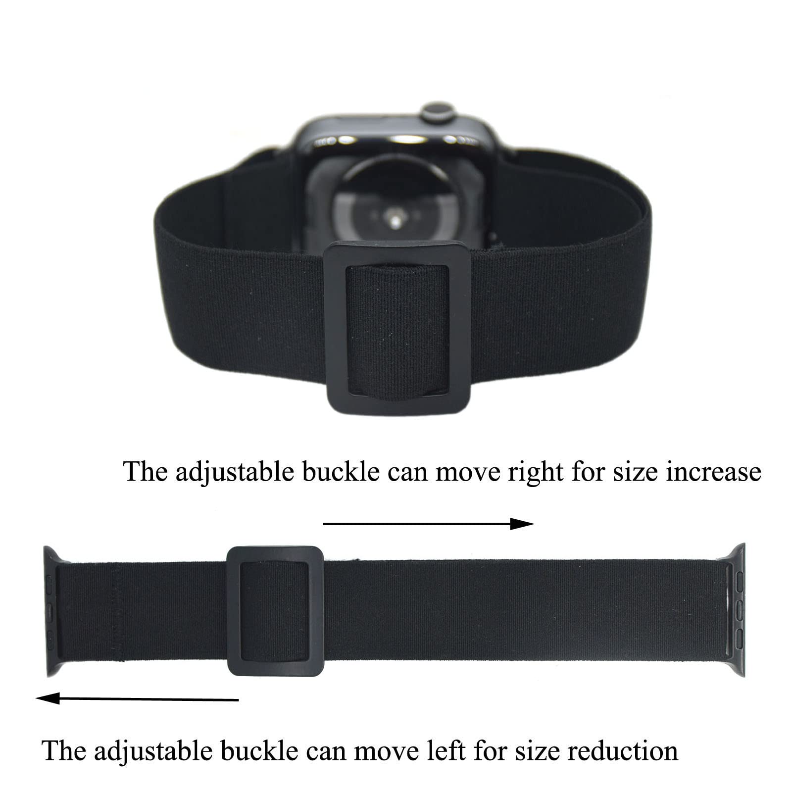 Adjustable Elastic Armband Or Ankle Band For Compatible With Apple Watch Series 3 2 1 38Mm, Apple Watch Series 6 Se 5 4 40Mm And