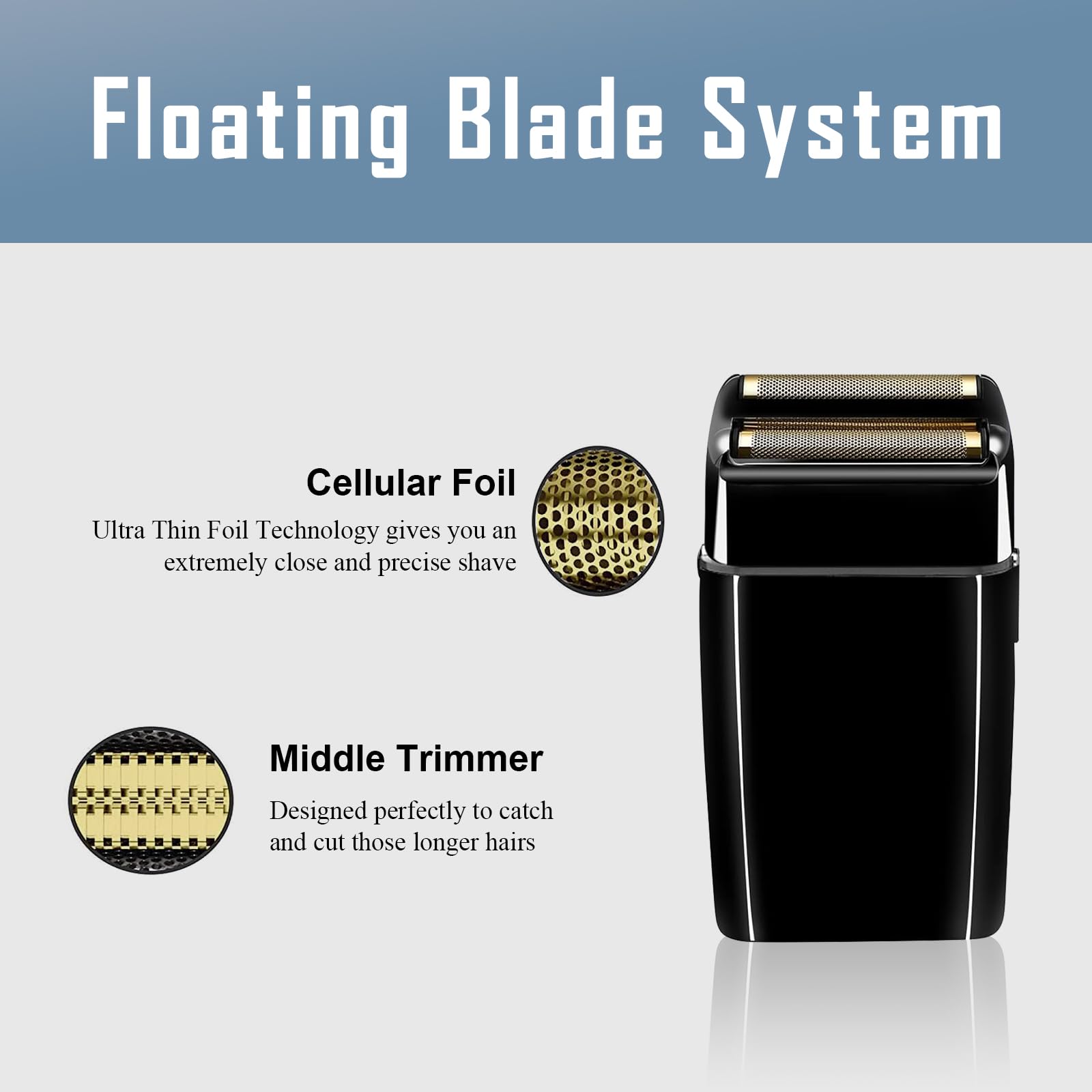 2Pack Shaver Replacement Foil And Cutters Compatible With Babylisspro Double Fxfs2 Metal Shaver Foil Replacement (Black 2Pcs)