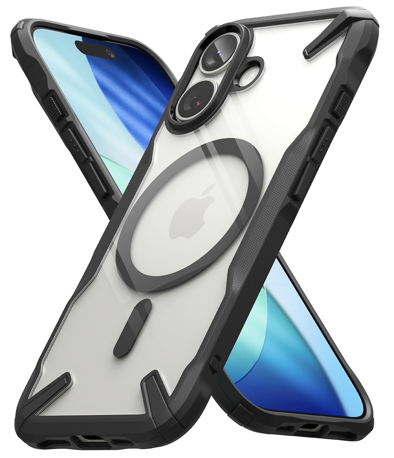 Ringke Fusion-X for iPhone 17 Case [Compatible with MagSafe] Augmented Bumper Heavy Duty Shockproof Protective Cover - Magnetic 
