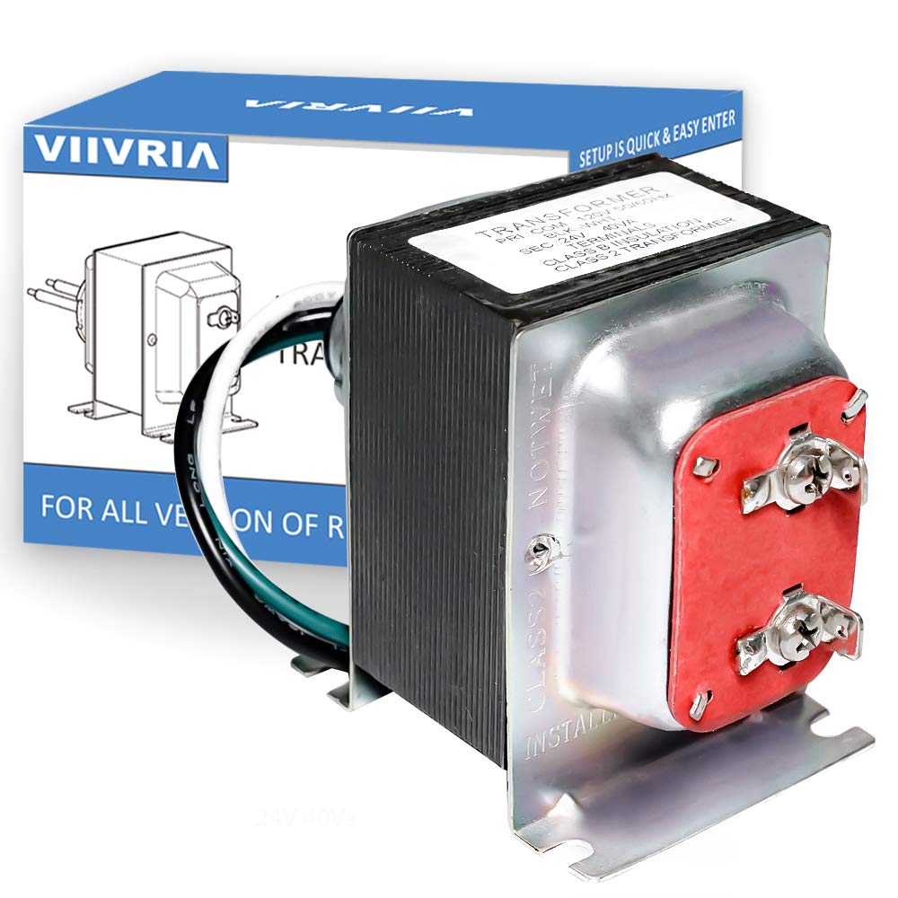 Viivria Doorbell Transformer 24V 40Va For Ring Video Doorbells, Hardwired Door Chime Transformer Power Supply, Compatible With R