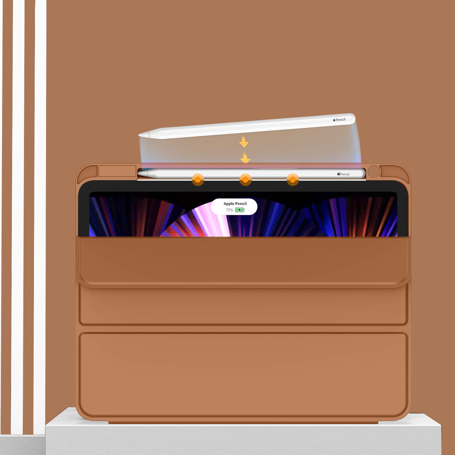 Zryxal Ipad 11 Inch Pro Case (2022, 2021, 2020) With Pencil Holder, Smart Cover [Touch Id, Auto Wake/Sleep, 2Nd Gen Pencil Charg