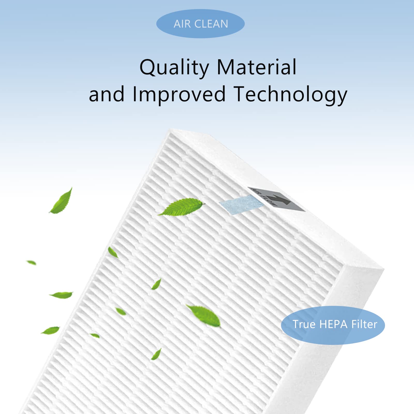 Mixzeny HEPA Replacement Filter R3-6 Compatible with Honeywell HPA300 HPA200 HPA100 Series 6 Pack