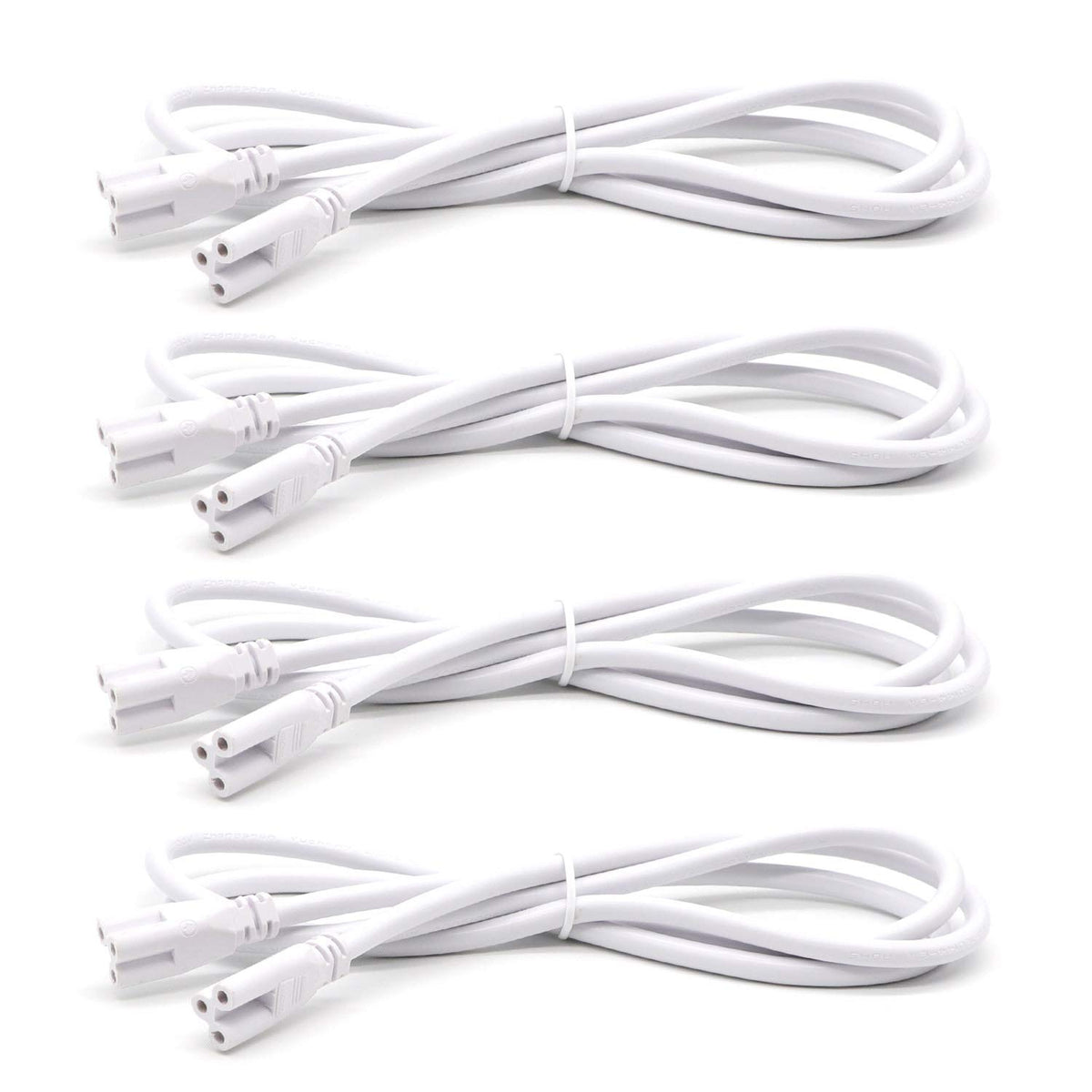 4Ft 1.2 Meter T5 T8 Tube Light Fixture Led Linkable Cords, Double End Connector Cable, Power Extension Wire For Led Integrated S