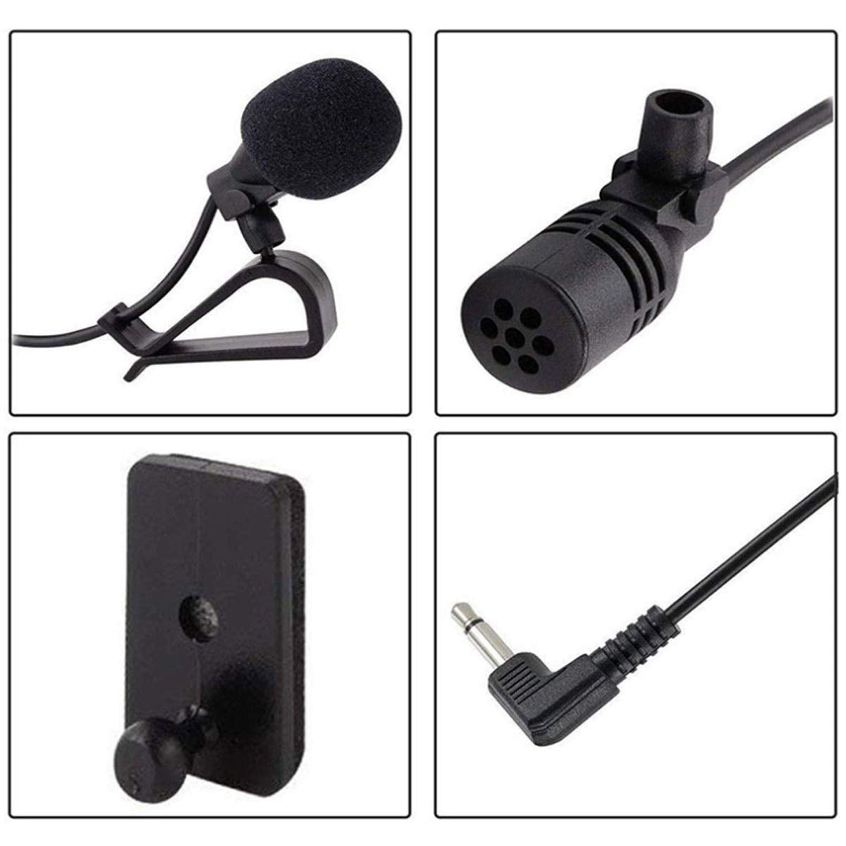 Micmxmo 2.5Mm Microphone Assembly Mic For Car Vehicle Head Unit Gps Dvd Audio Stereo Radio Receiver Portable External Microphone