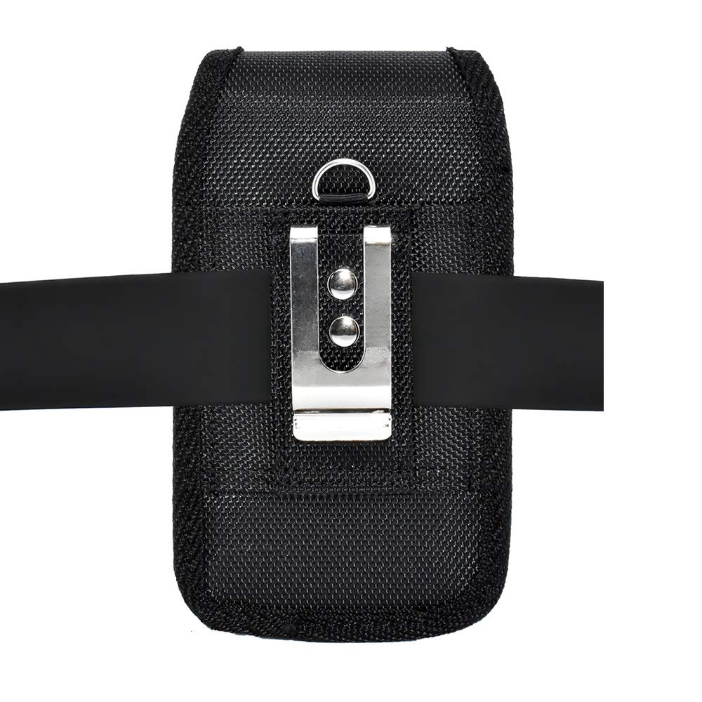 Vertical Heavy Duty Rugged Canvas Belt Clip Case Cover Pouch Holster For Nokia Lumia 635 * Fits With Mophie Juice Pack