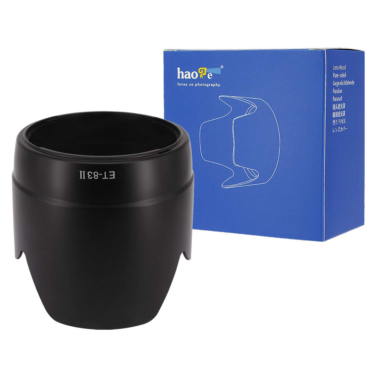 Haoge Bayonet Lens Hood Compatible With Canon Ef 70 200Mm F/2.8L Usm Lens (Not With Is) Replaces Canon Et 83 Ii