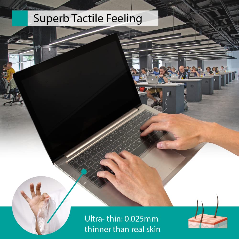 Universal Keyboard Cap [3-Pack] - Ultra Thin Keyboard Cover For Laptop Keyboards, Fits Most 13-17 Models - By Green Onions Suppl