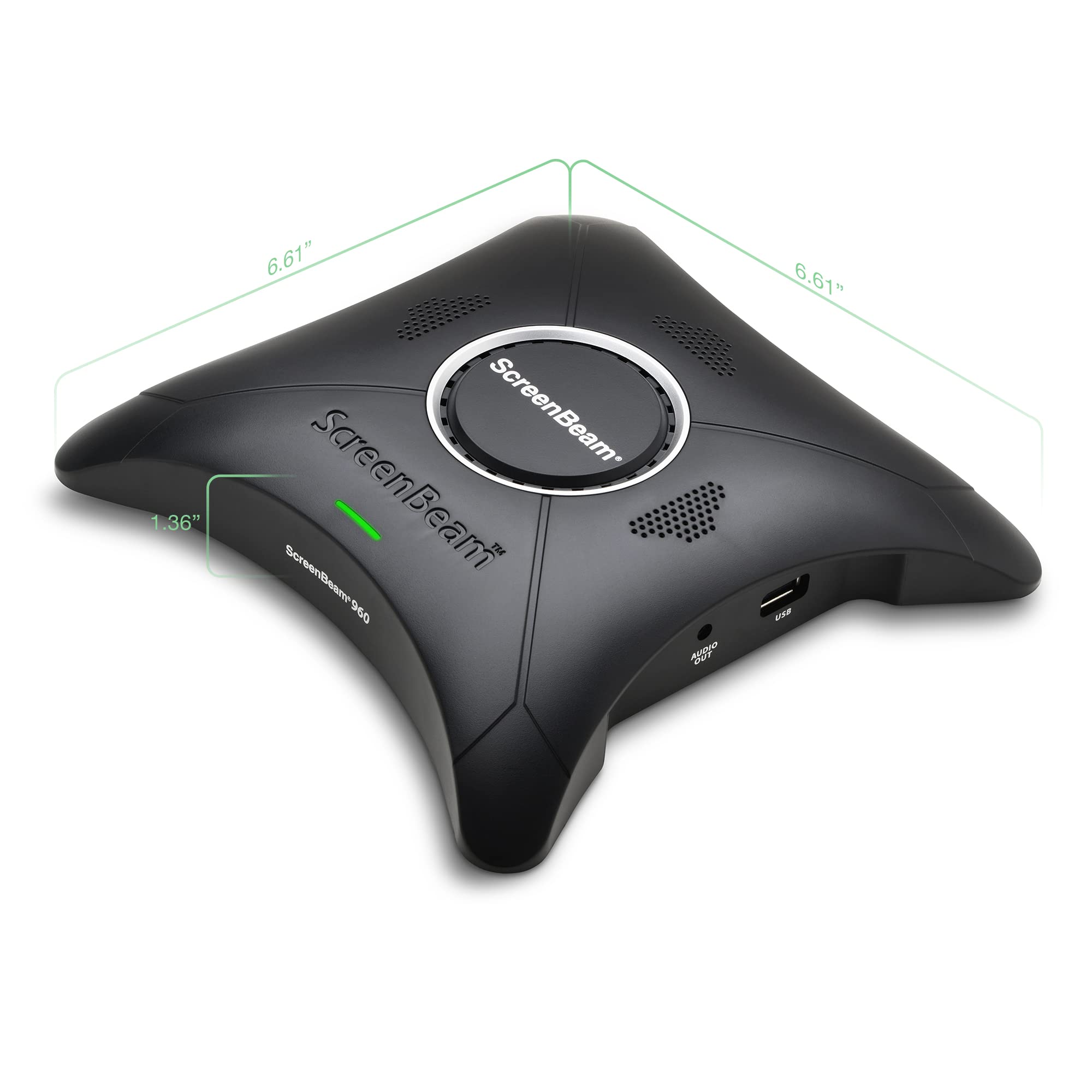 Screenbeam 960 Wireless Display Receiver     Native Screen Mirroring, Supports Windows/Android/Apple Devices, Supports Miracast,