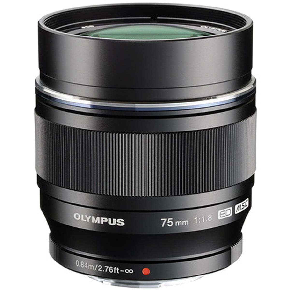 Om System Olympus M.Zuiko Digital 75Mm F1.8 Black For Micro Four Thirds System Camera, Compact Design, Beautiful Bokeh,Bright