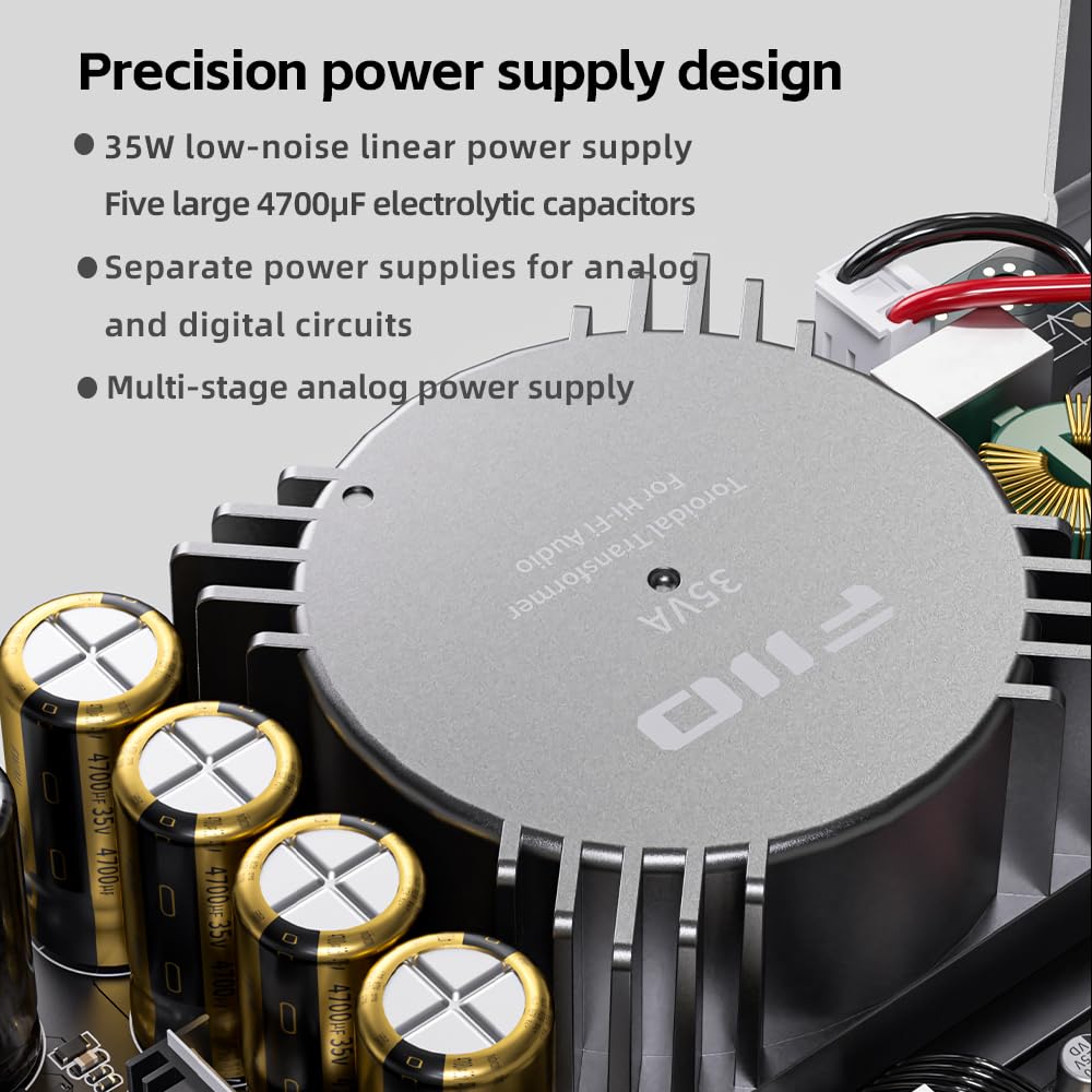 Fiio K17 Desktop Dac&Headphone Amplifier Ak4191+Ak4499Ex*2, 31-Band Peq, Mqa,Support Dsd512 32Bit/768Khz With Remote Control (Bl