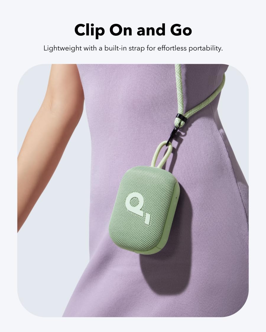 Soundcore Select 4 Go Bluetooth Shower Speaker By Anker, Ip67 Waterproof/Dustproof, Portable Wireless Speaker, 20H Playtime, Flo