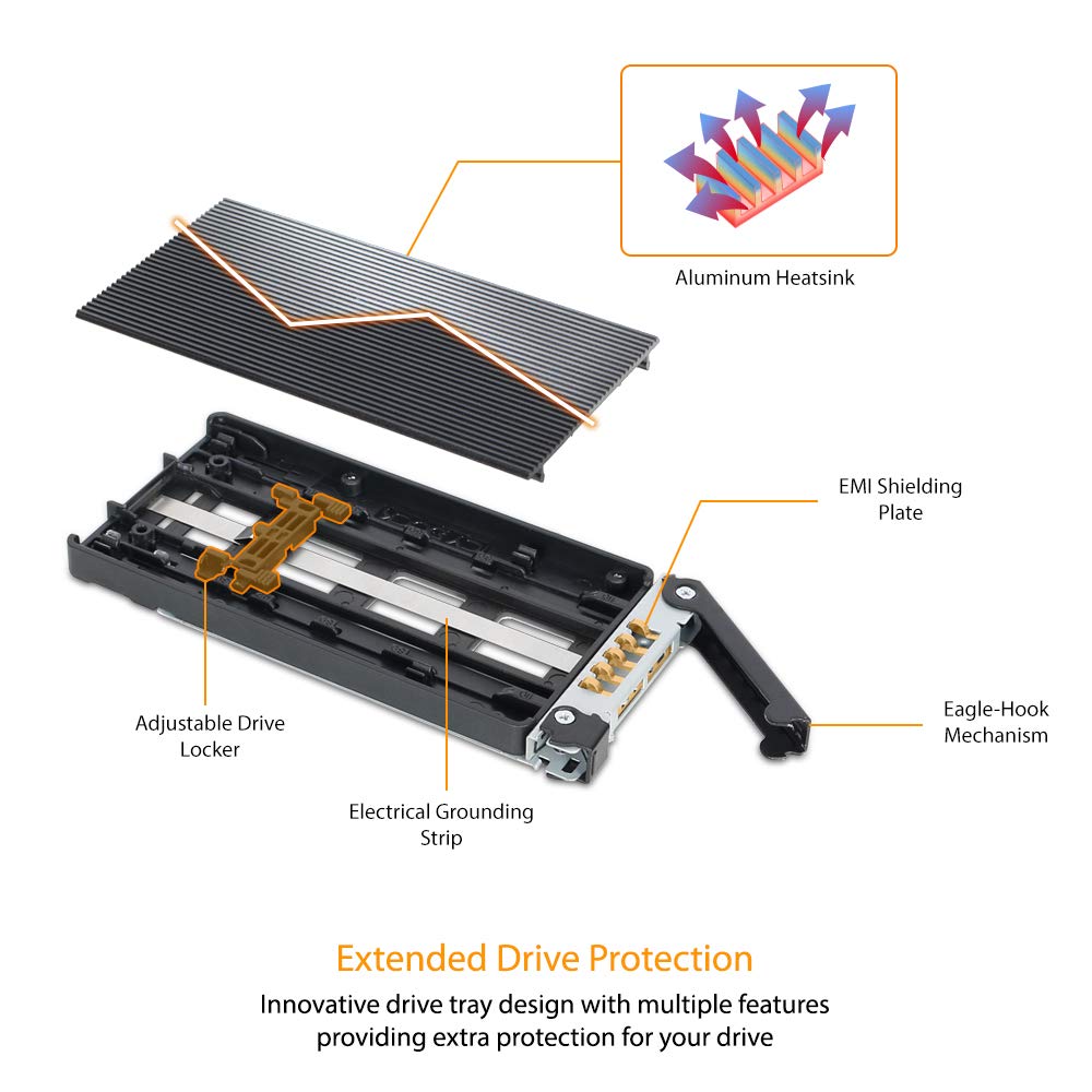 Icy Dock 2 Bay M.2 Pcie 3.0/4.0 Nvme Ssd Mobile Rack For External 3.5    Drive Bay | Tougharmor Mb834M2K-B