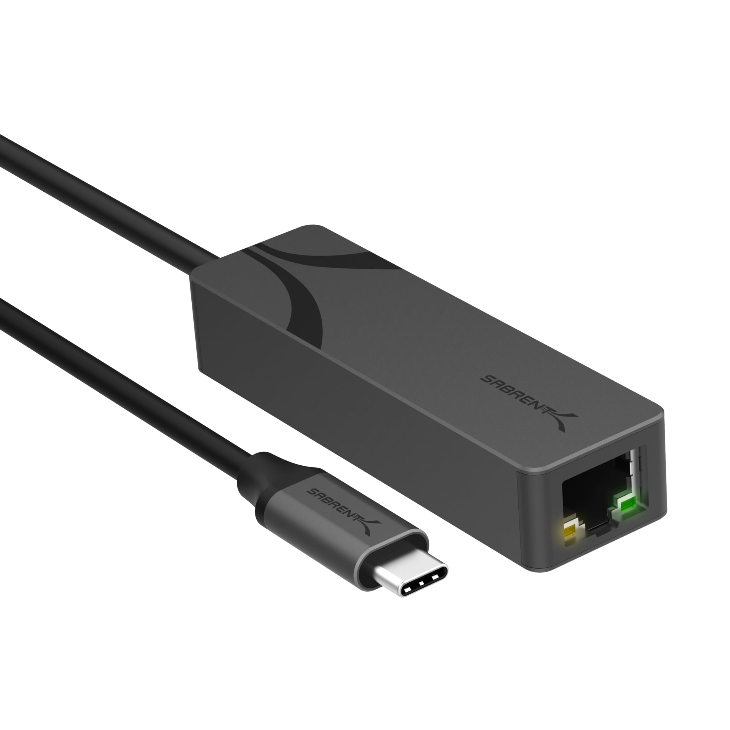 SABRENT USB-C to 5G Ethernet Adapter - 5GbE Optimized, USB 3.1 Gen 1+ Required, Clear Compatibility, Aluminum Body, Plug-and-Pla