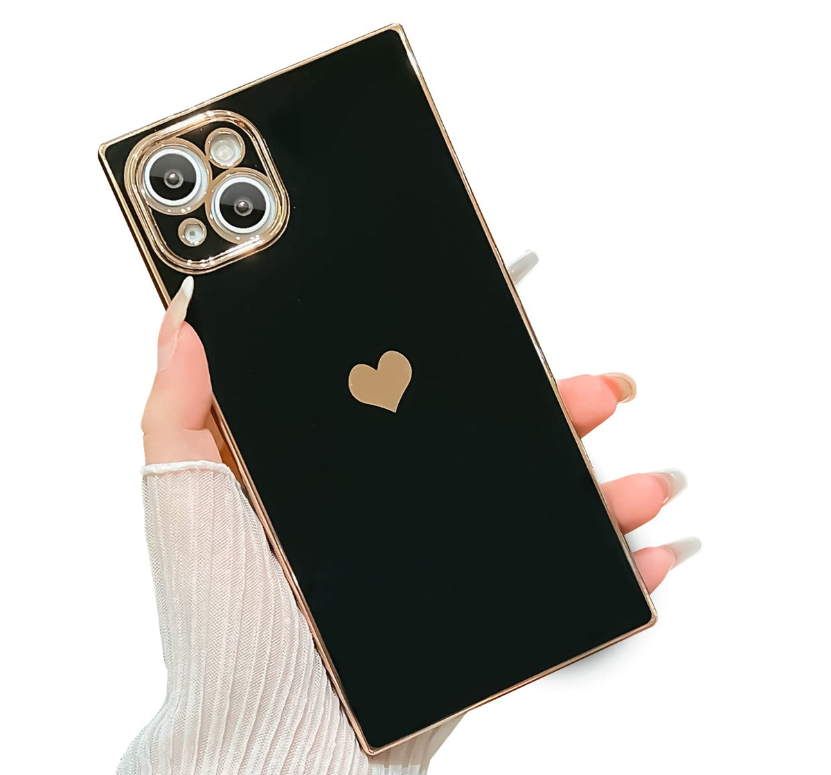 Tqlgy Compatible With Square Iphone 14 Plus Case, Full Camera Lens Protection] Military Grade Drop Protection] Reinforced Corner