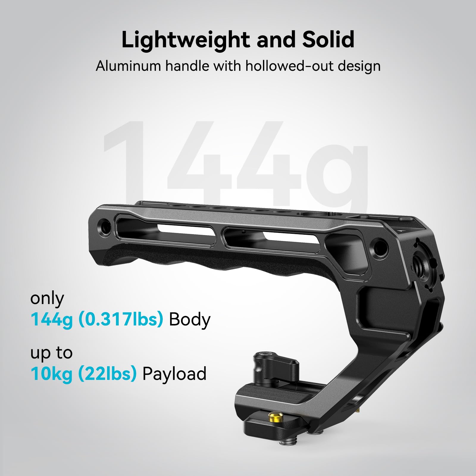 Smallrig Lightweight Nato Top Handle, Quick Release Nato Grip W/Nato Rail For Dslr Camera Cage, Universal Top Handle With 5 Cold